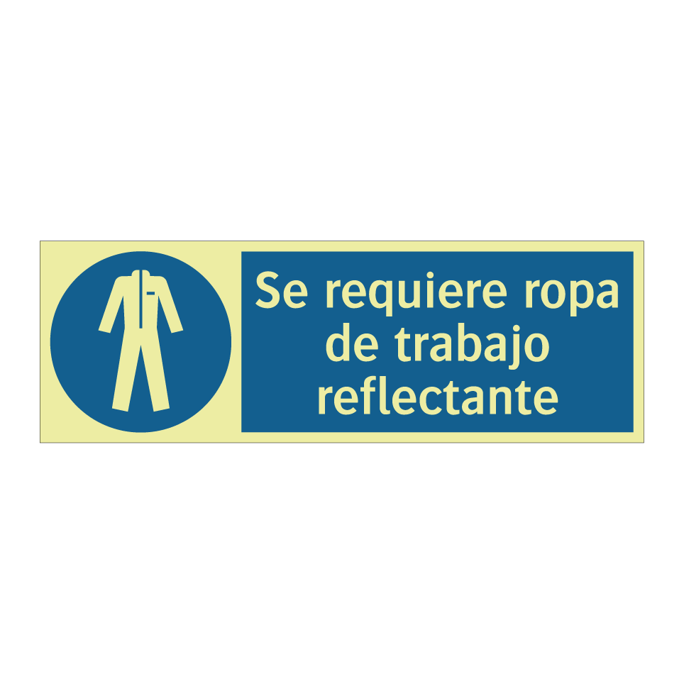 Se requiere ropa de trabajo reflectante
