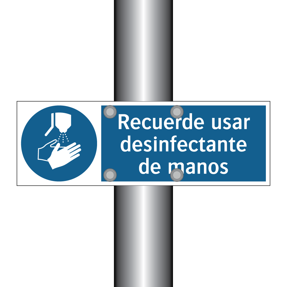 Recuerde usar desinfectante de manos