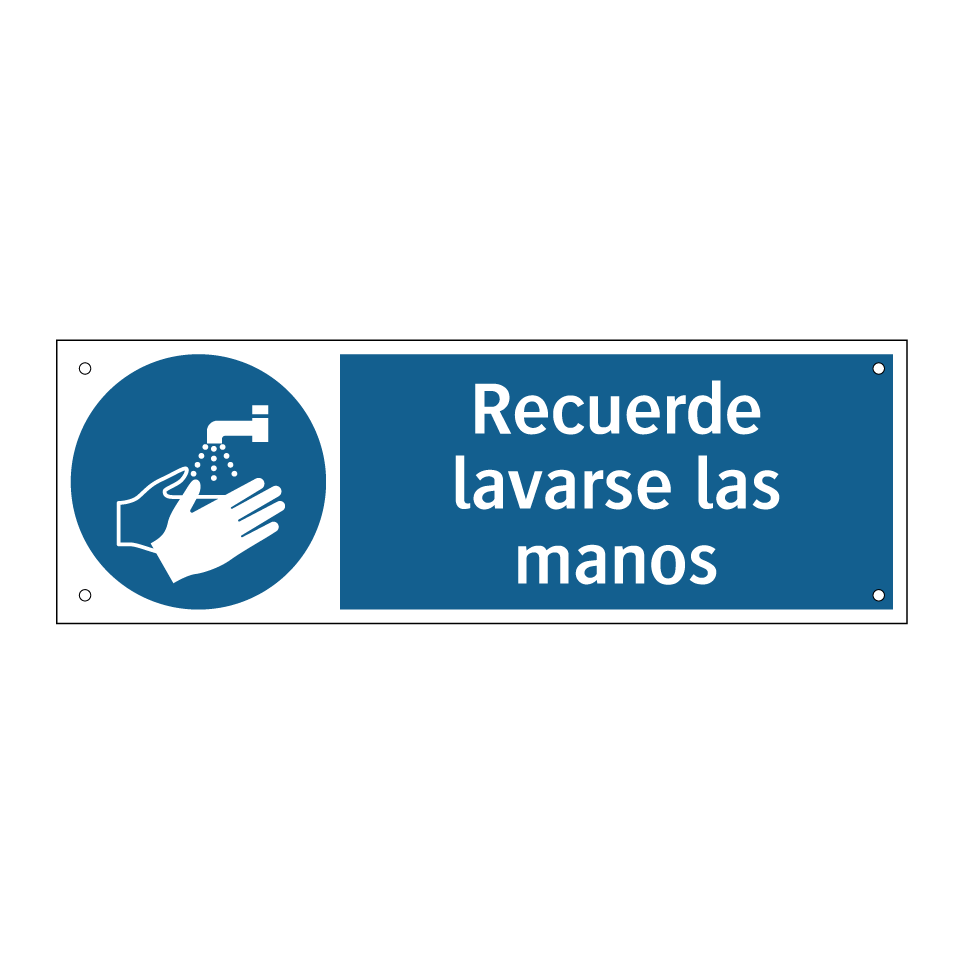 Recuerde lavarse las manos