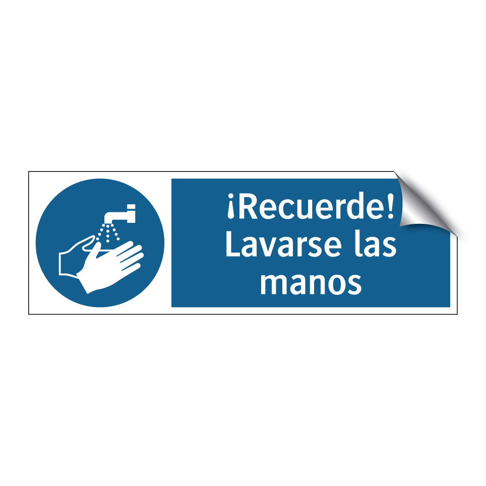 ¡Recuerde! Lavarse las manos