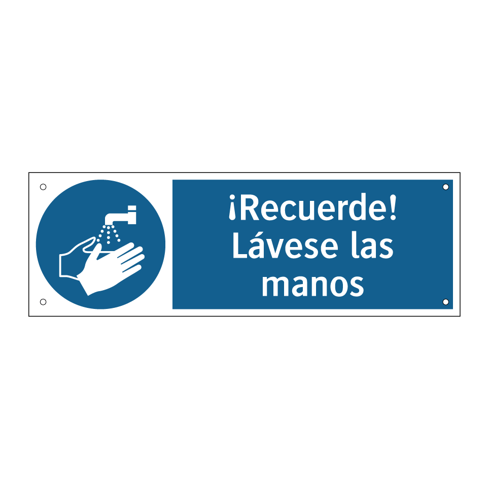 ¡Recuerde! Lávese las manos