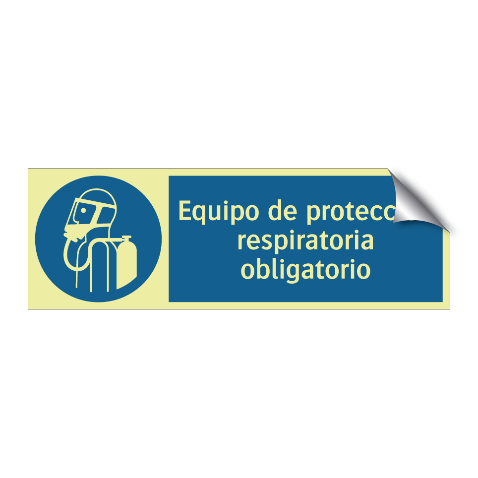 Equipo de protección respiratoria obligatorio