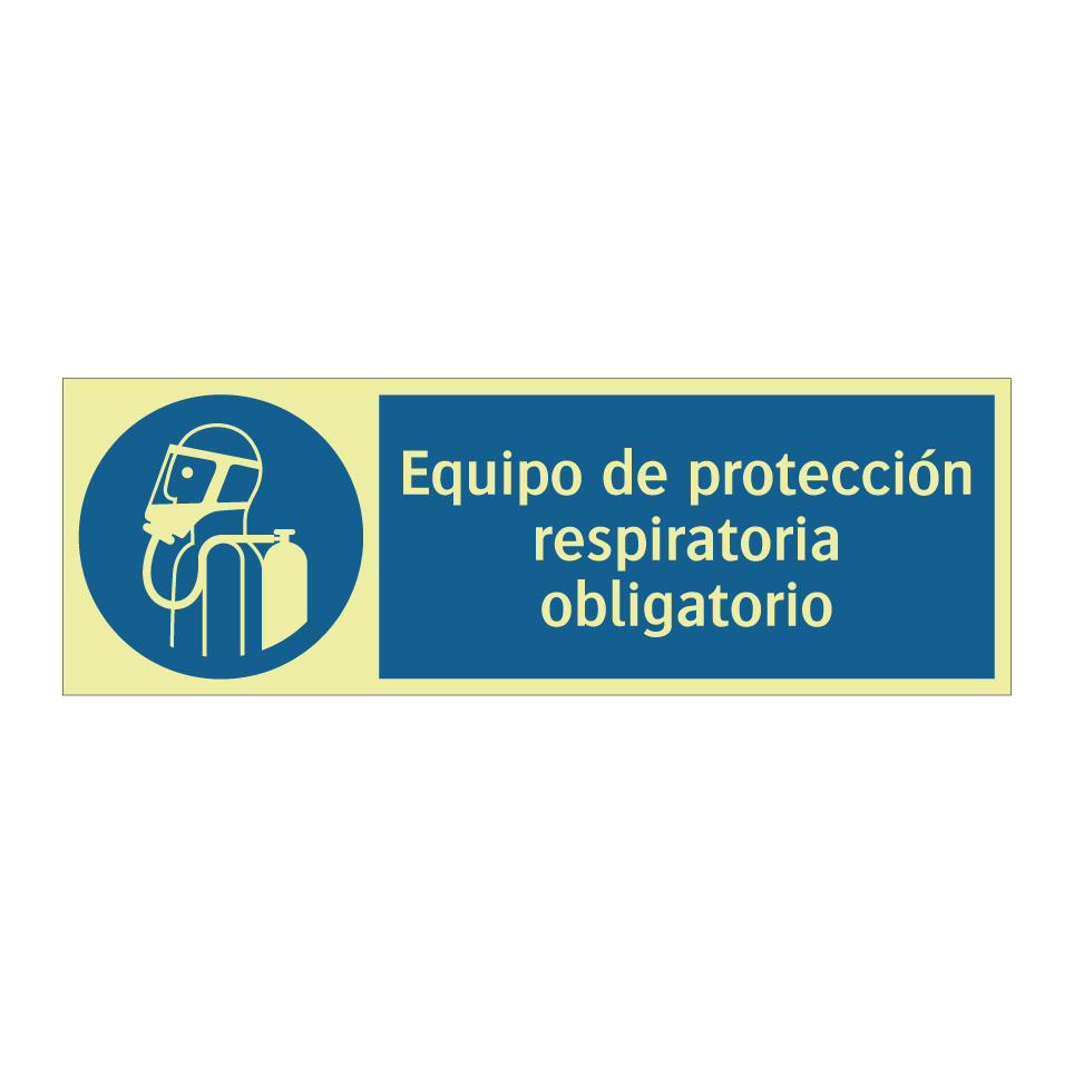 Equipo de protección respiratoria obligatorio