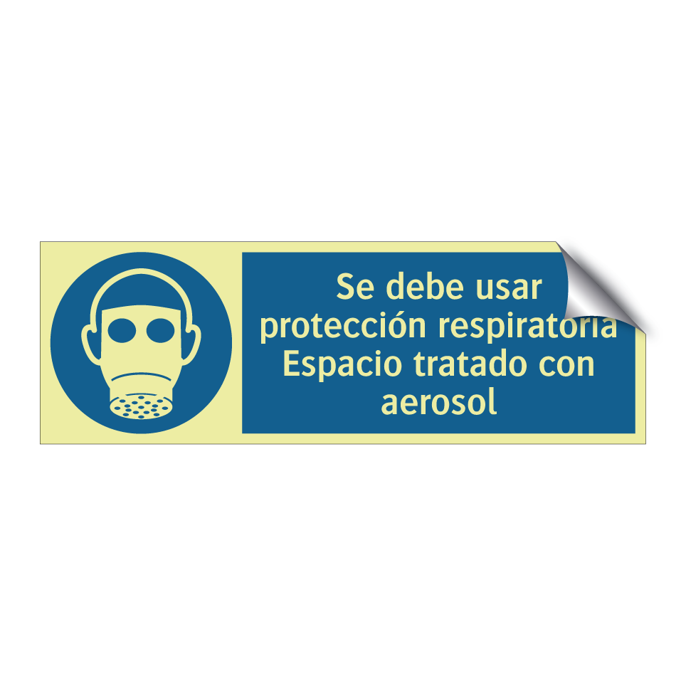 Se debe usar protección respiratoria Espacio tratado con aerosol