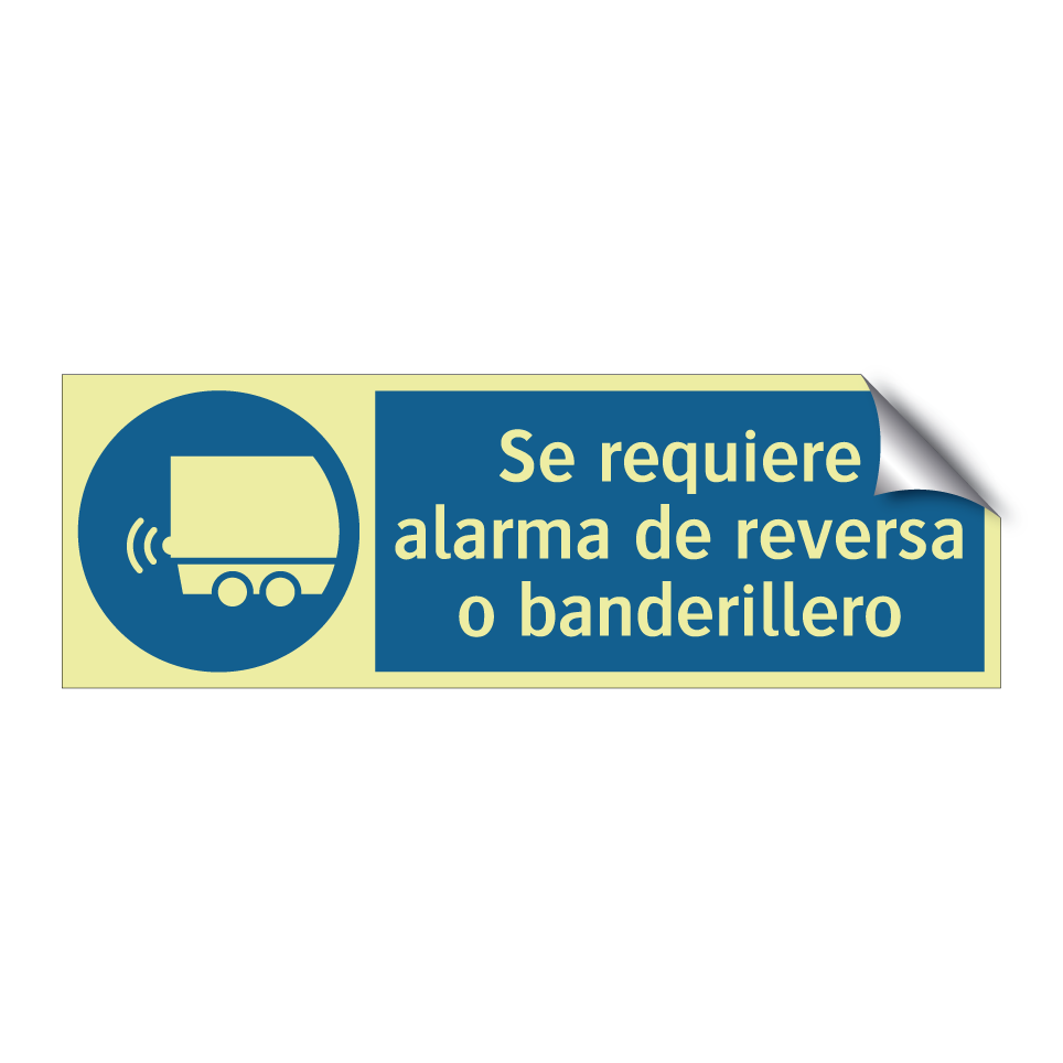 Se requiere alarma de reversa o banderillero