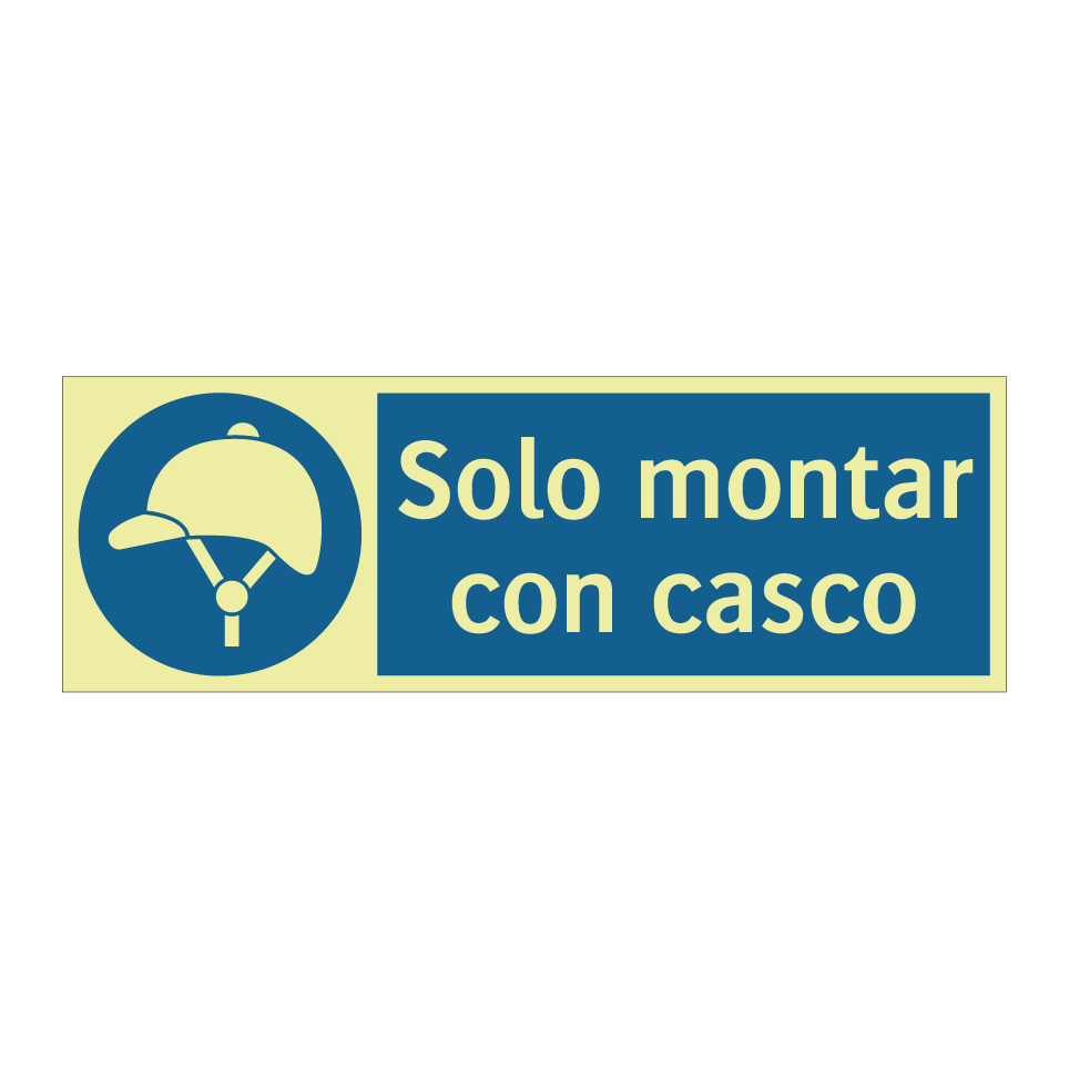 Solo montar con casco
