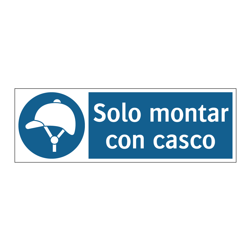 Solo montar con casco