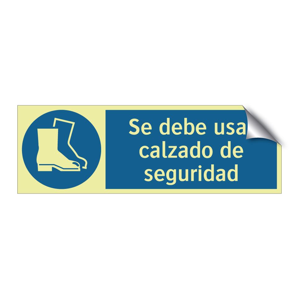 Se debe usar calzado de seguridad