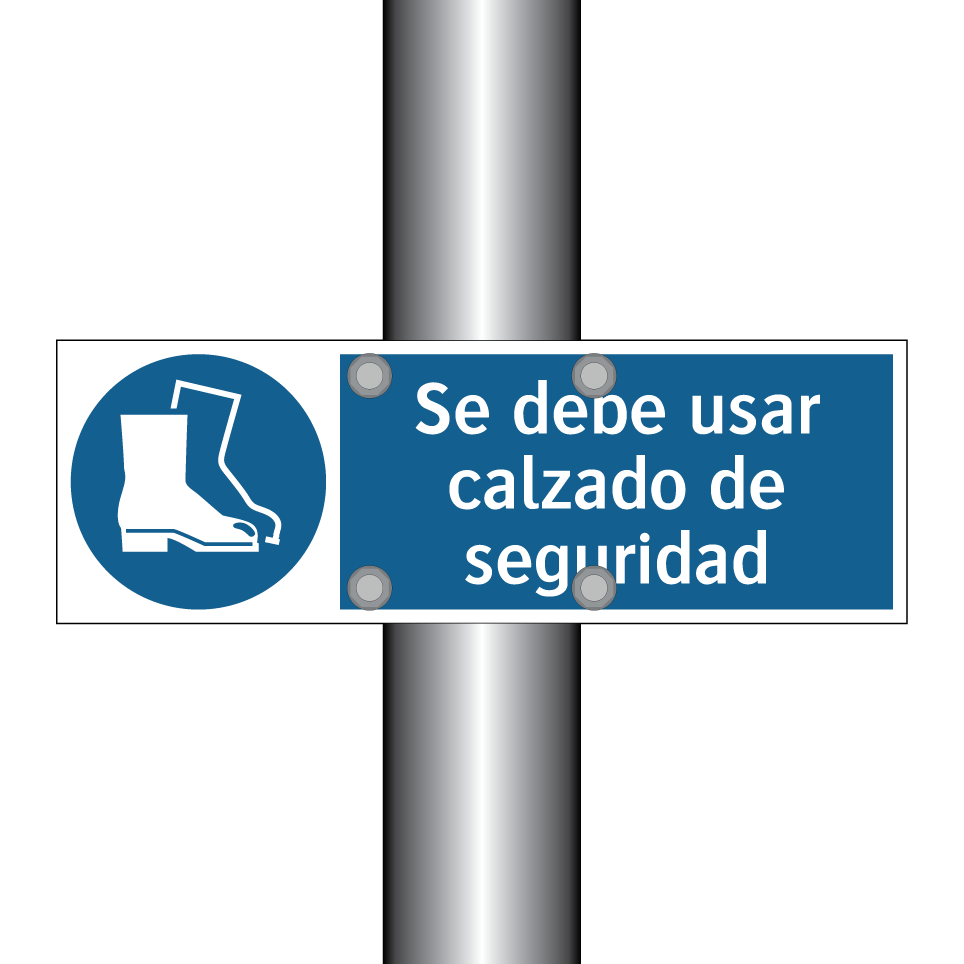 Se debe usar calzado de seguridad