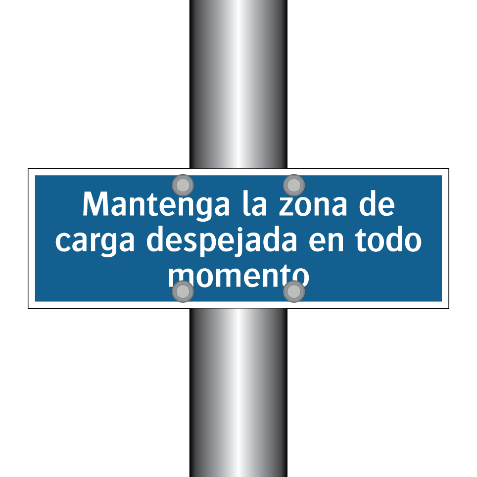 Mantenga la zona de carga despejada en todo momento