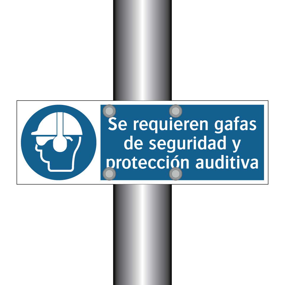 Se requieren gafas de seguridad y protección auditiva