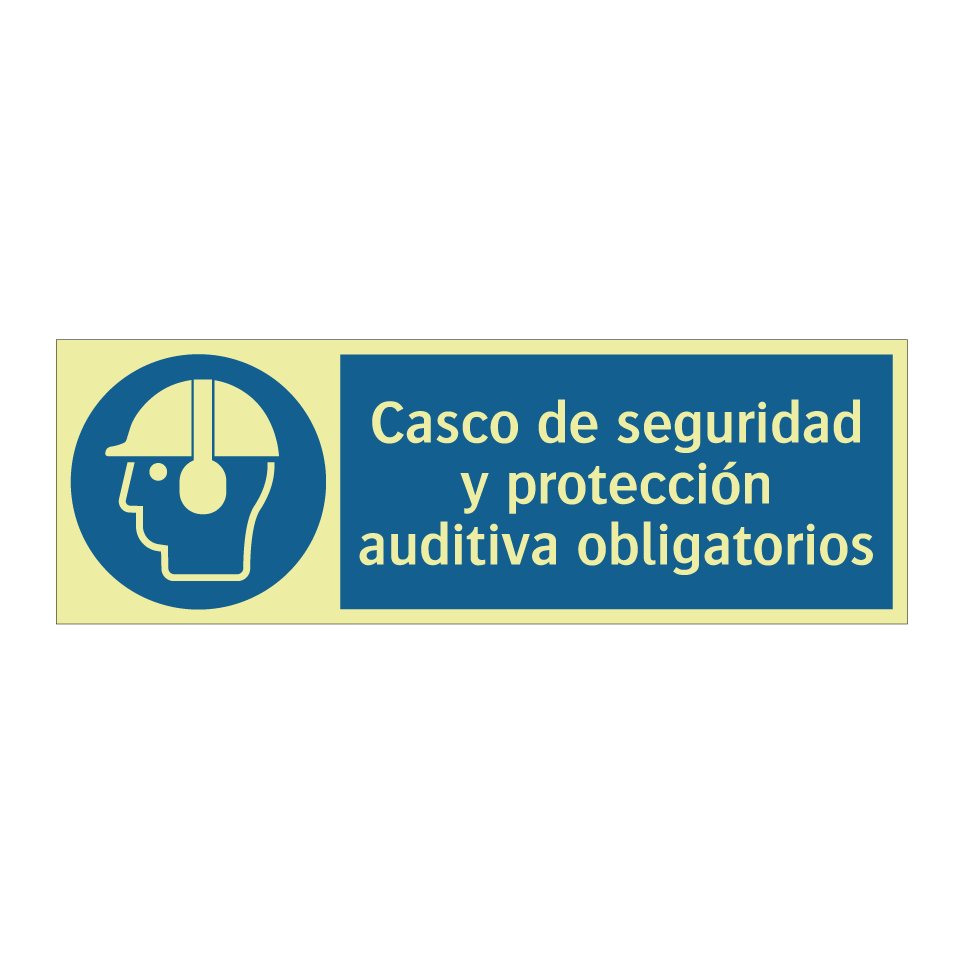 Casco de seguridad y protección auditiva obligatorios