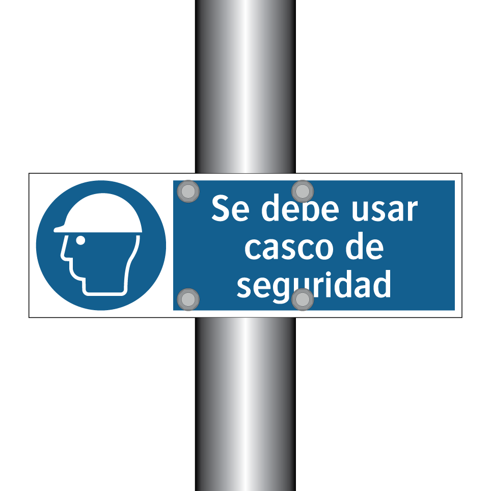 Se debe usar casco de seguridad