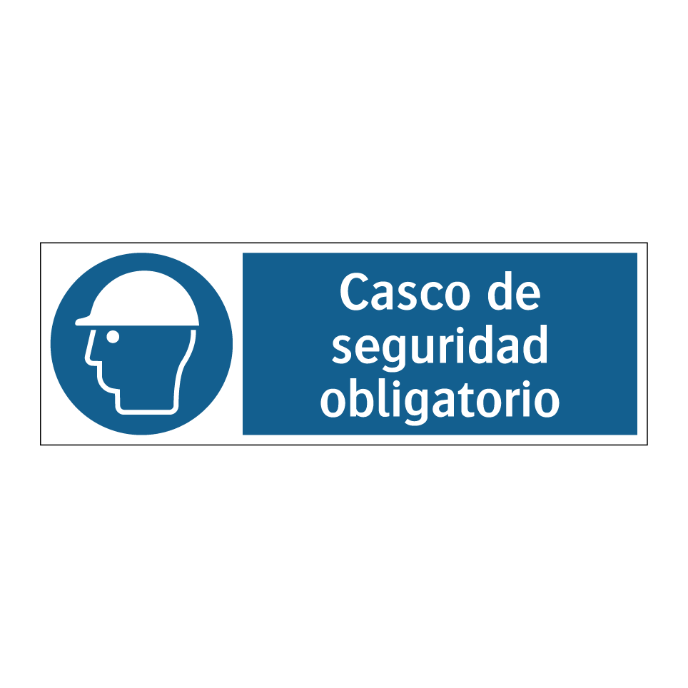 Casco de seguridad obligatorio