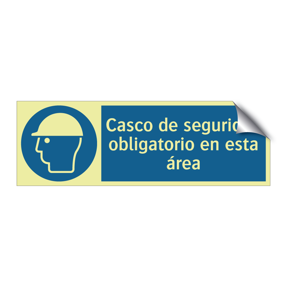 Casco de seguridad obligatorio en esta área