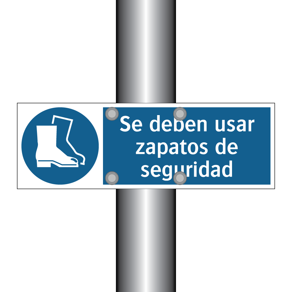 Se deben usar zapatos de seguridad