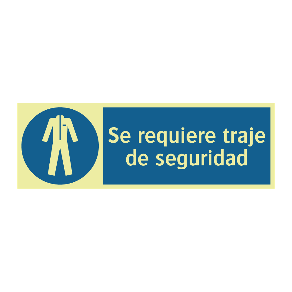 Se requiere traje de seguridad
