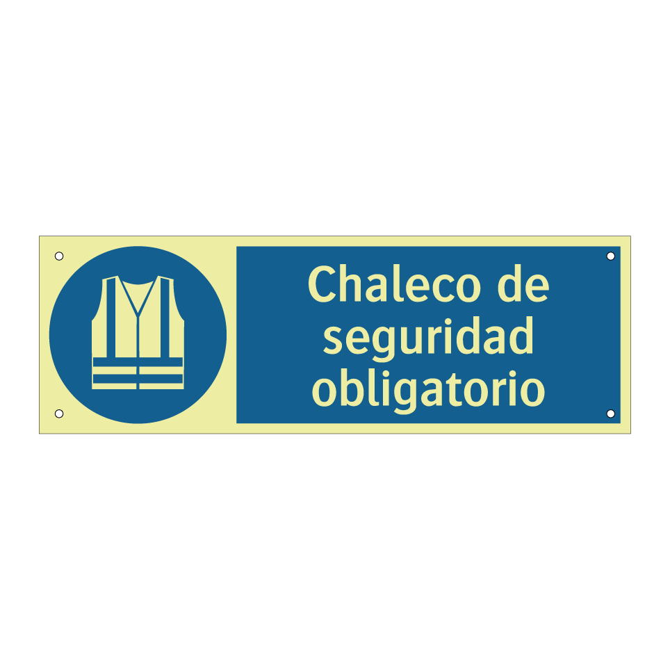 Chaleco de seguridad obligatorio