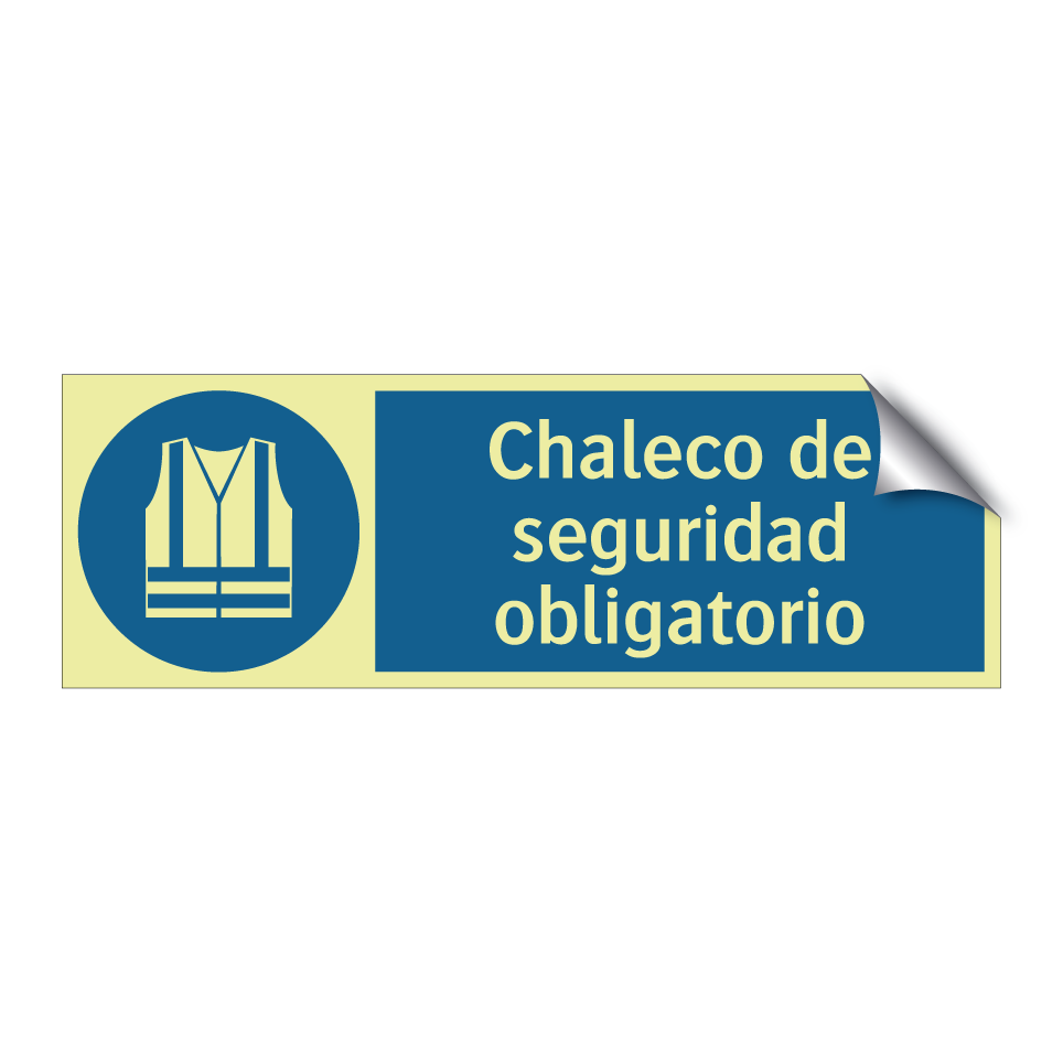 Chaleco de seguridad obligatorio