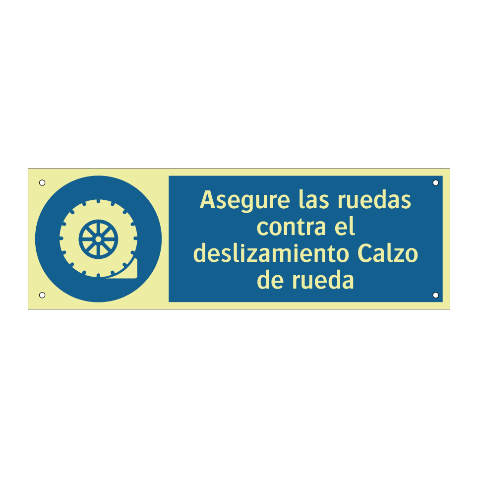 Asegure las ruedas contra el deslizamiento Calzo de rueda