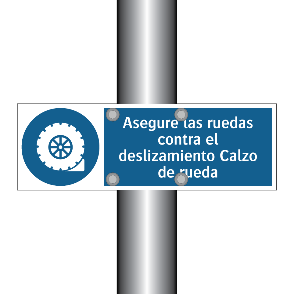 Asegure las ruedas contra el deslizamiento Calzo de rueda