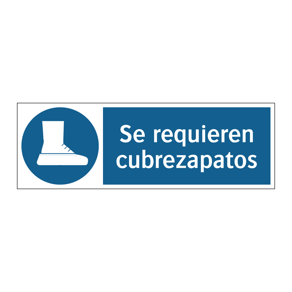 Se requieren cubrezapatos