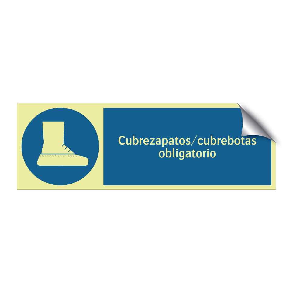 Cubrezapatos/cubrebotas obligatorio