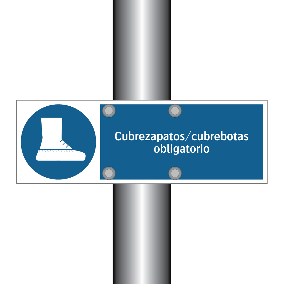 Cubrezapatos/cubrebotas obligatorio