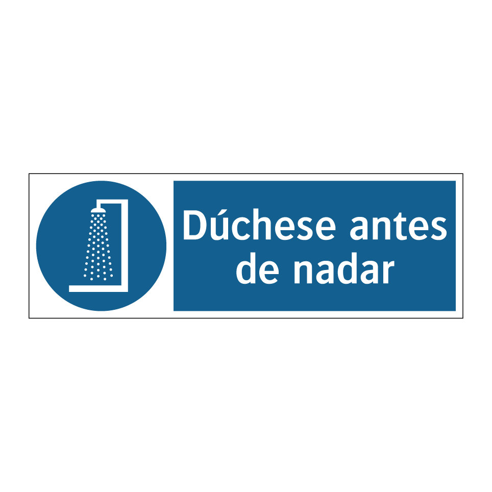 Dúchese antes de nadar