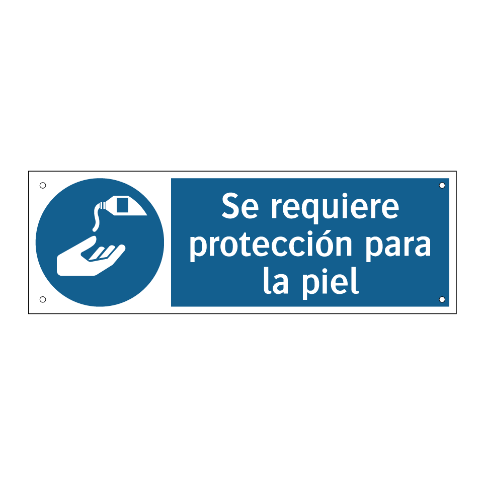 Se requiere protección para la piel