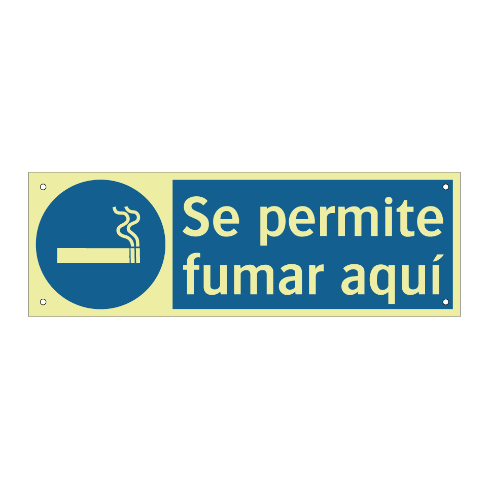 Se permite fumar aquí