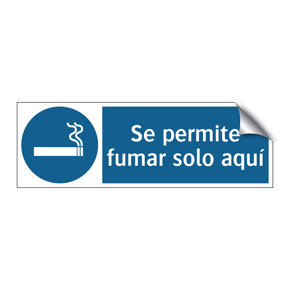 Se permite fumar solo aquí