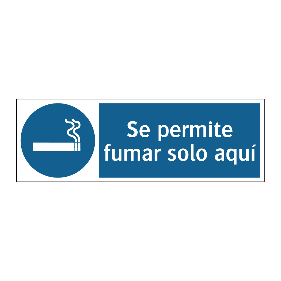 Se permite fumar solo aquí