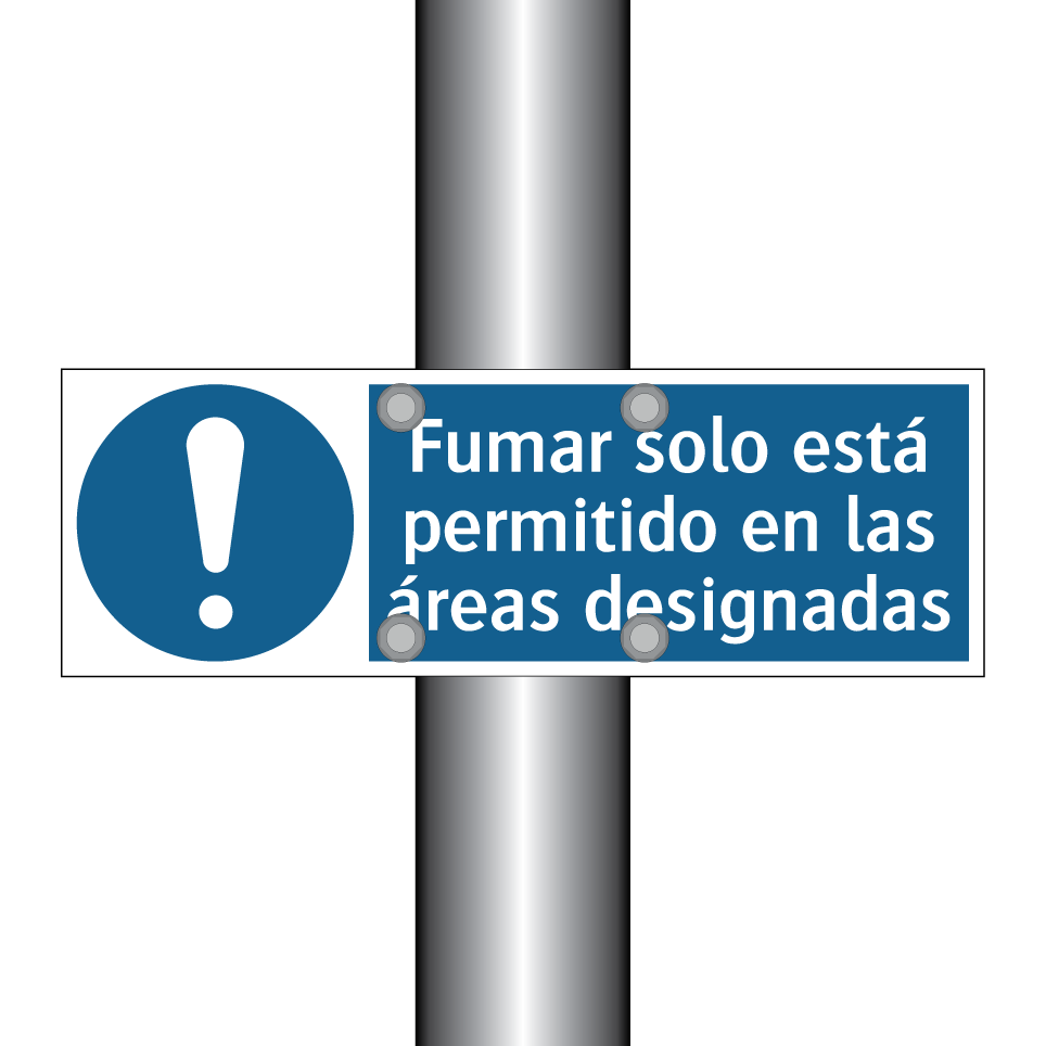 Fumar solo está permitido en las áreas designadas