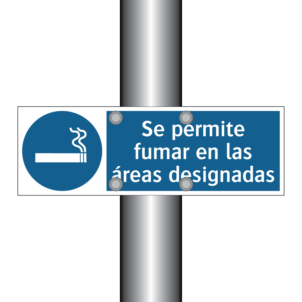 Se permite fumar en las áreas designadas