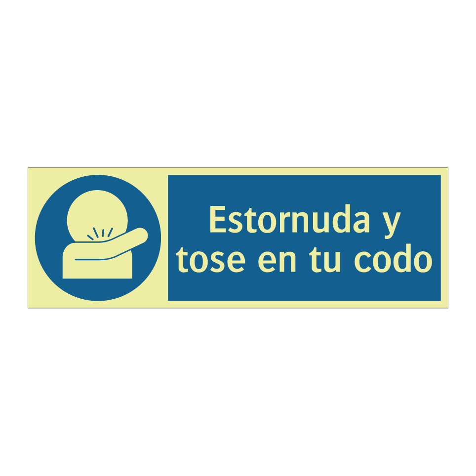 Estornuda y tose en tu codo