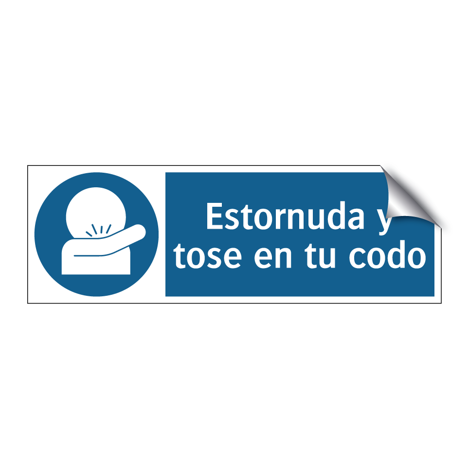 Estornuda y tose en tu codo