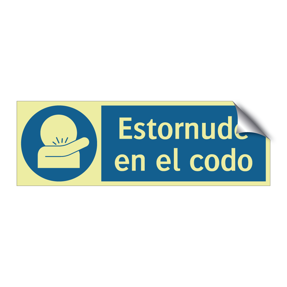 Estornude en el codo