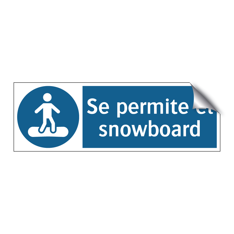 Se permite el snowboard