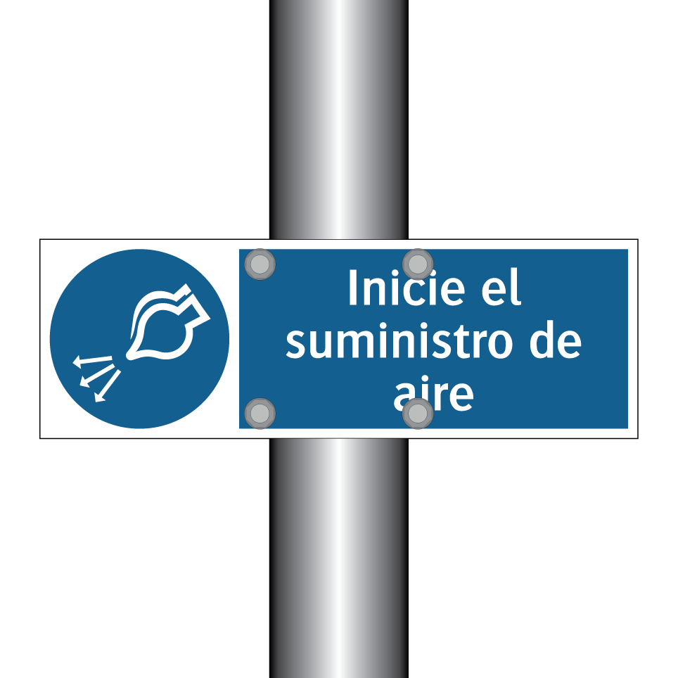 Inicie el suministro de aire
