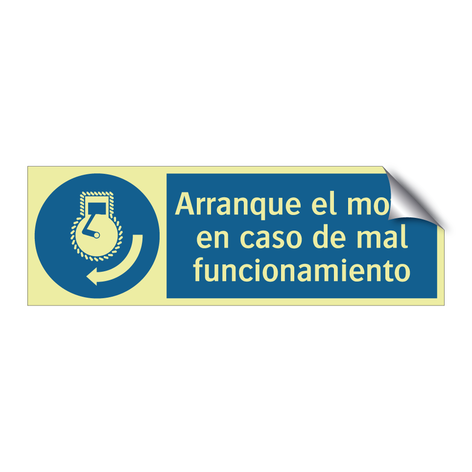 Arranque el motor en caso de mal funcionamiento