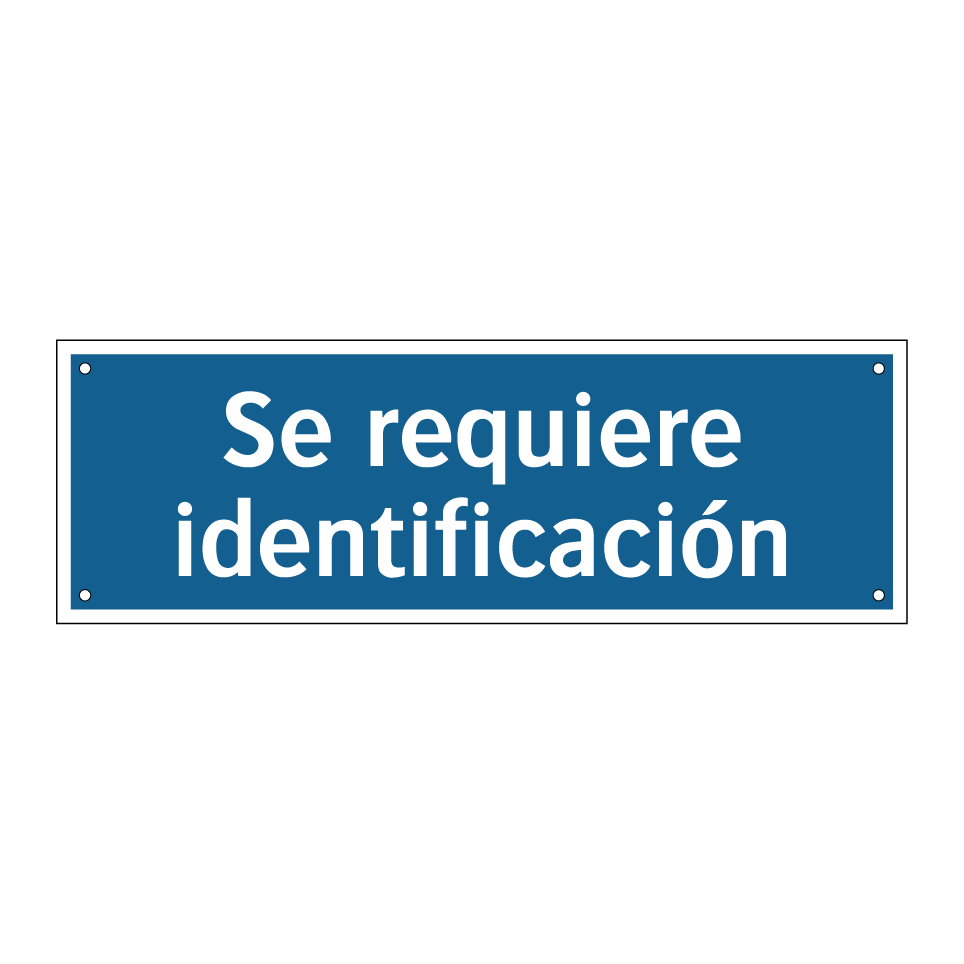 Se requiere identificación
