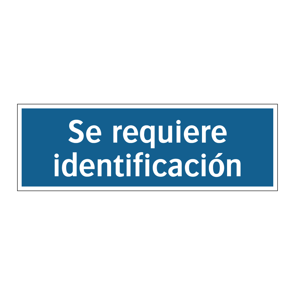 Se requiere identificación