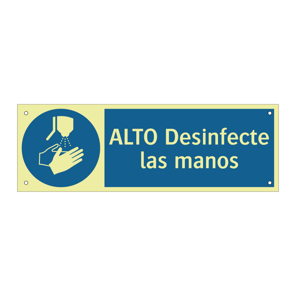 ALTO Desinfecte las manos