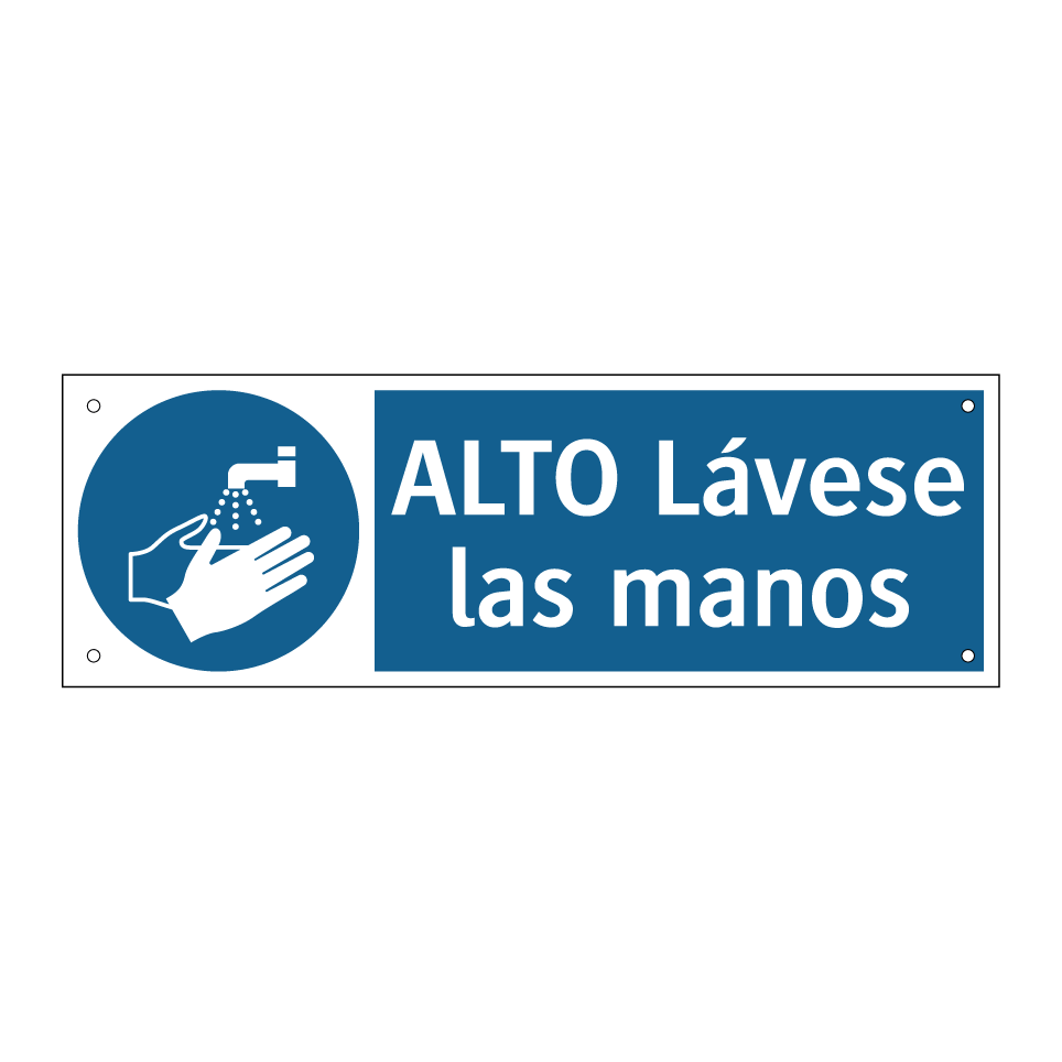 ALTO Lávese las manos