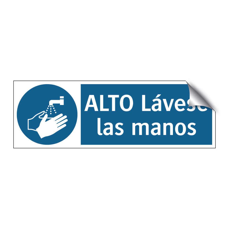 ALTO Lávese las manos