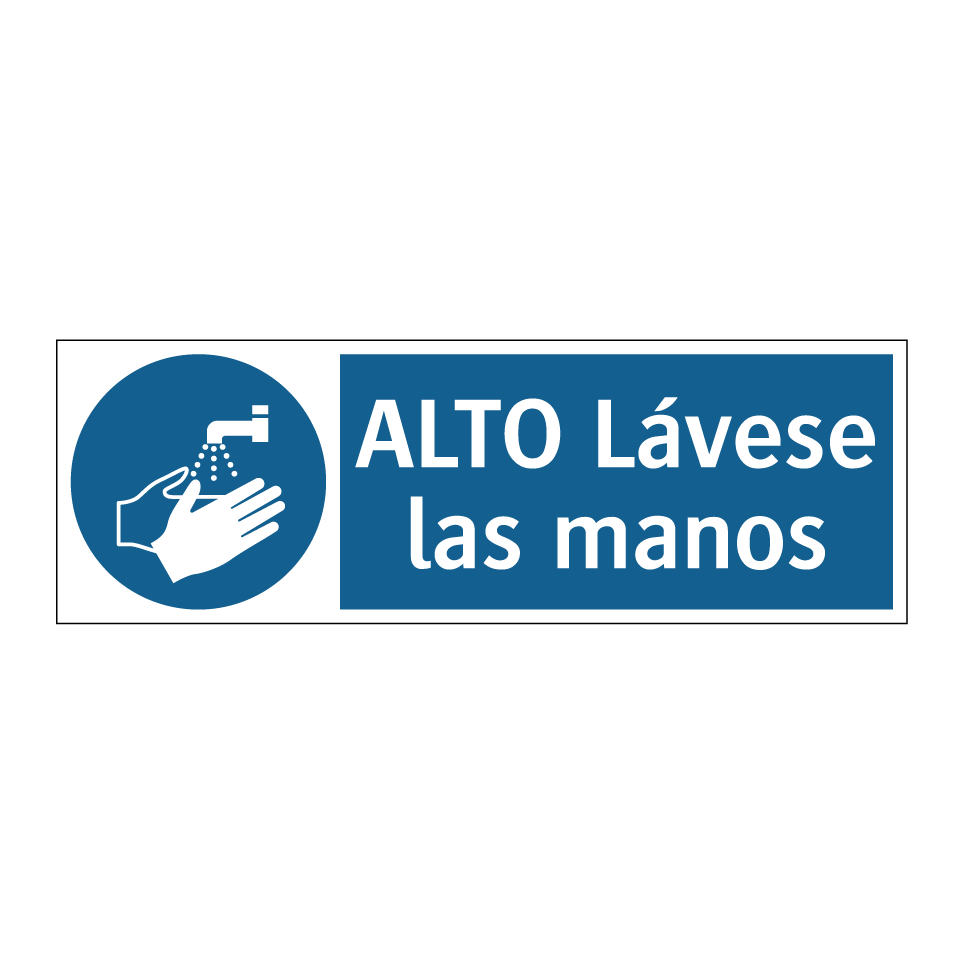ALTO Lávese las manos