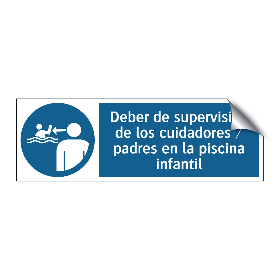 Deber de supervisión de los cuidadores / padres en la piscina infantil