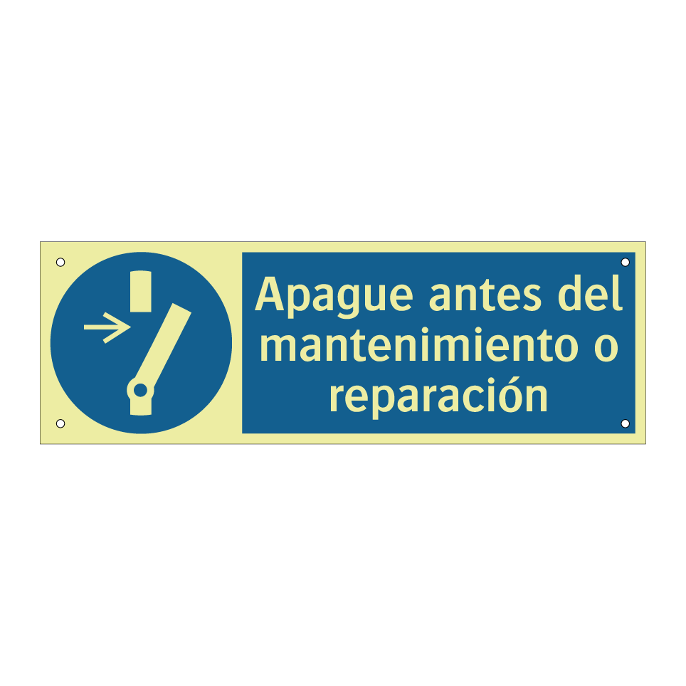Apague antes del mantenimiento o reparación
