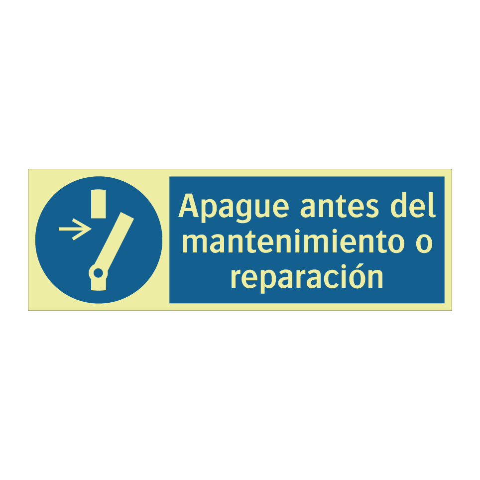 Apague antes del mantenimiento o reparación